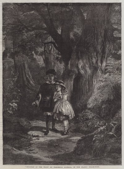 Bambini nel bosco da Frederick Goodall